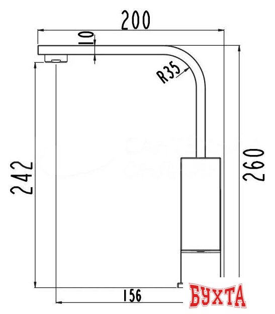 Смеситель Laparet Geo N4014402LPT 5