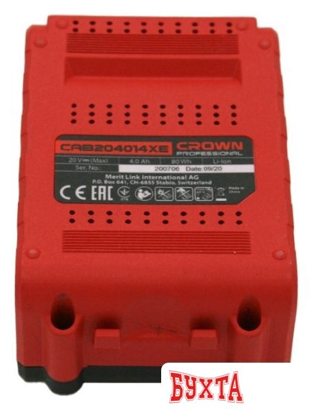 Аккумулятор Crown CAB204014XE (20В/4 Ah) 4