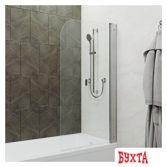 Стеклянная шторка для ванны Triton Cоло 75 2