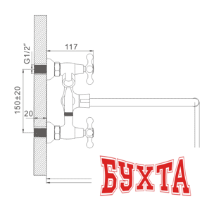 Смеситель Gerhans K12 13112 2