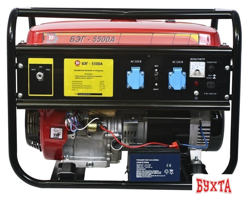 Бензиновый генератор Калибр БЭГ-5500А 5