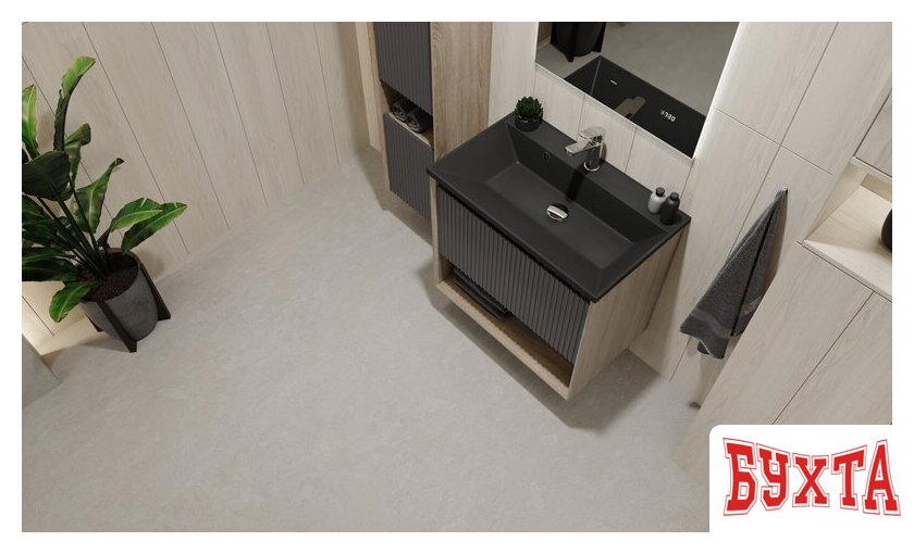 Мебель для ванных комнат Jorno Тумба под умывальник Tossony 70 Toss.01.70/P/DS-A/JR (дуб самдал/антрацит) 4