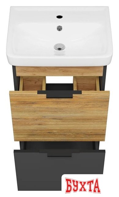 Мебель для ванных комнат Misty Тумба под умывальник Форест 50 Э-Фор-07050-0219-2Я+БП-э0002695 3