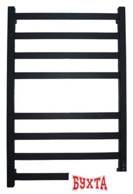 Полотенцесушитель Маргроид Ferrum Вид 81/10 СНШ профильный (перекладины 30x10, 4+4) 80/50 Черный матовый, скрытого монтажа, таймер справа 4