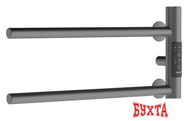 Полотенцесушитель Маргроид Ferrum Cook СНШ 18*40 Графит, скрытого монтажа, таймер слева