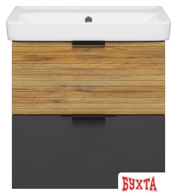 Мебель для ванных комнат Misty Тумба под умывальник Форест 60 Э-Фор-09060-0219-2Я+БП-э0002705 2