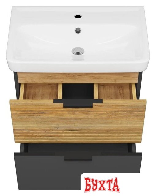 Мебель для ванных комнат Misty Тумба под умывальник Форест 60 Э-Фор-09060-0219-2Я+БП-э0002705 3
