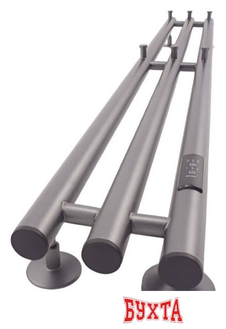 Полотенцесушитель Маргроид Ferrum Inaro СНШ 80*6*12 Графит, скрытого монтажа, таймер справа (6 крючков) 5