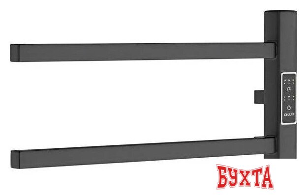 Полотенцесушитель Маргроид Ferrum Cook СНШ профильный 18*40 Черный матовый, скрытого монтажа, таймер слева 1