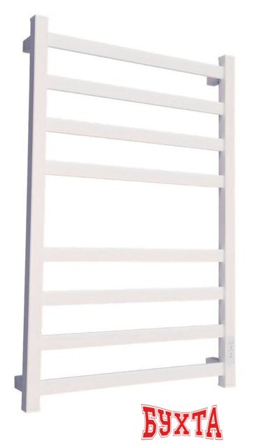 Полотенцесушитель Маргроид Ferrum Вид 81/10 СНШ профильный (перекладины 30x10, 4+4) 80/50 Белый матовый, скрытого монтажа, таймер справа 2