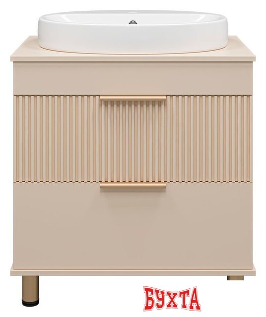 Мебель для ванных комнат Brevita Тумба под умывальник Enfida 70 ENF-06070-0342Я (бежевый)
