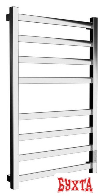 Полотенцесушитель Маргроид Вид 81/10 СНШ профильный (перекладины 30x10, 4+4) 80/50 скрытого монтажа, таймер справа