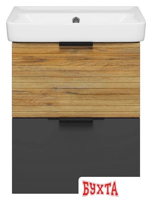 Мебель для ванных комнат Misty Тумба под умывальник Форест 50 Э-Фор-09050-0219-2Я+БП-э0002695 4