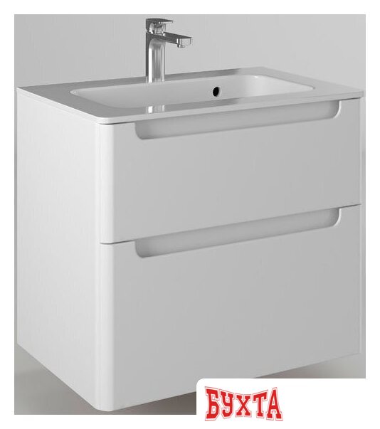 Мебель для ванных комнат Briz Тумба с умывальником Эстель 100 221 03-18100-16 00 БЕЛ