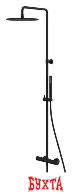 Душевая система Whitecross Y1254BL (черный матовый)