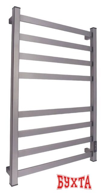 Полотенцесушитель Маргроид Ferrum Вид 81/10 СНШ профильный (перекладины 30x10, 4+4) 80/40 Графит, скрытого монтажа, таймер справа 3
