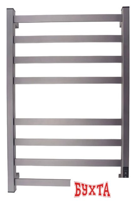 Полотенцесушитель Маргроид Ferrum Вид 81/10 СНШ профильный (перекладины 30x10, 4+4) 80/40 Графит, скрытого монтажа, таймер справа 5