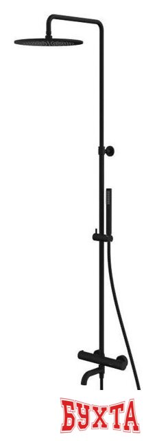 Душевая система Whitecross Y1234BL (черный матовый)