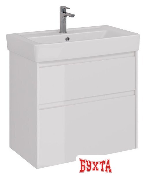 Мебель для ванных комнат Lemark Тумба под умывальник Combi 80 LM03C80T (белый глянец) 2