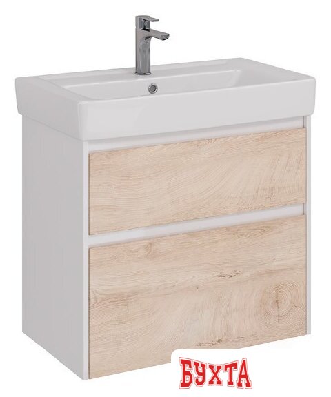 Мебель для ванных комнат Lemark Тумба под умывальник Combi 80 LM03C80T (белый глянец) 3