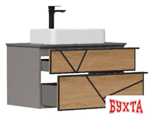 Мебель для ванных комнат EQUIL Тумба под умывальник Ferro 80.2Y (подвесная) 2