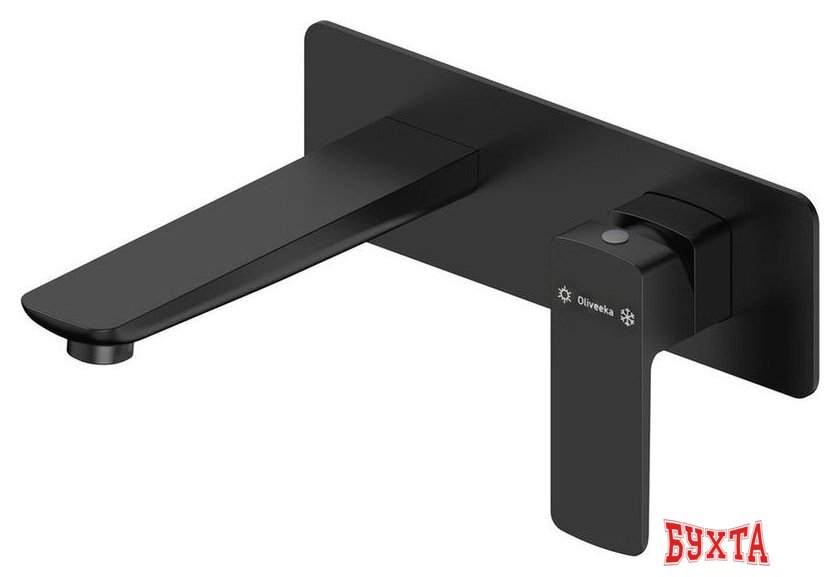 Комплект смесителей Oliveeka OL-639003A+869003-MB (черный матовый) 2
