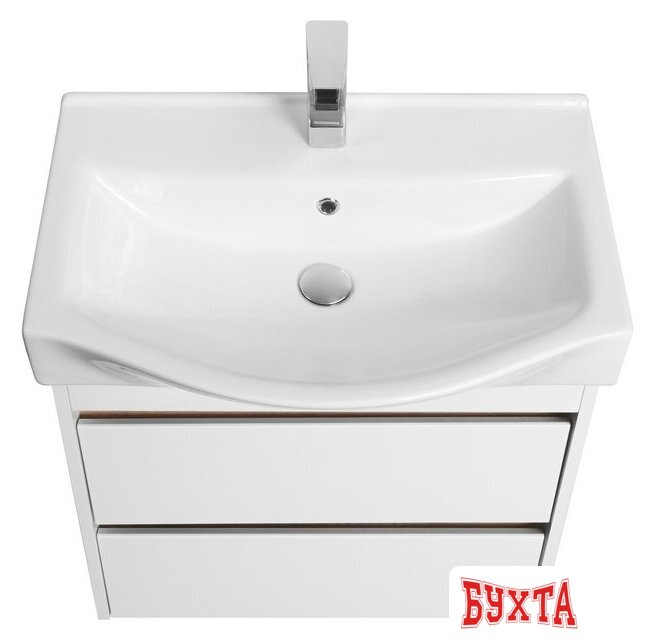 Мебель для ванных комнат Акватон Тумба под умывальник Нортон 65 1A248801NT010 (белый/дуб эндгр.) 2