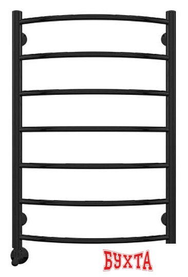 Полотенцесушитель TERMINUS Классик П7 500x796 (с наружной резьбой, RAL 9005 черный)