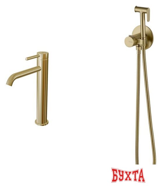 Гигиенический душ Oliveeka OL-829909+88239017-BG (золотой матовый)