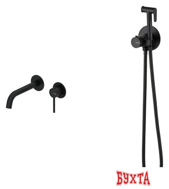 Гигиенический душ Oliveeka OL-829909+88869017-MB (черный матовый) 1