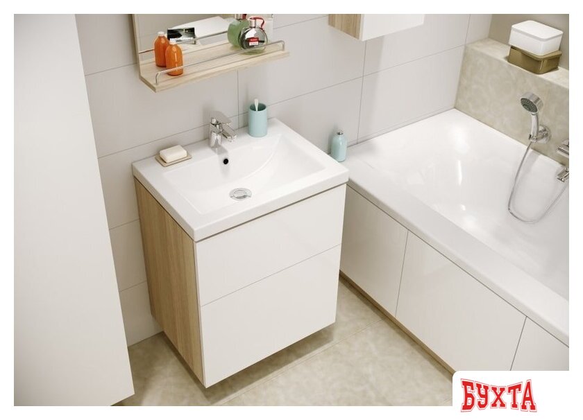 Мебель для ванных комнат Cersanit Шкаф-пенал Smart 45 B-SL-SMA/Wh 3