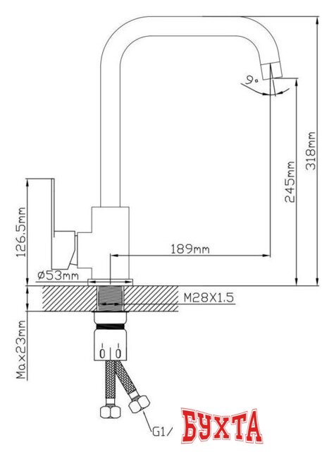Смеситель AV Engineering AVZAR4-A304-801 2