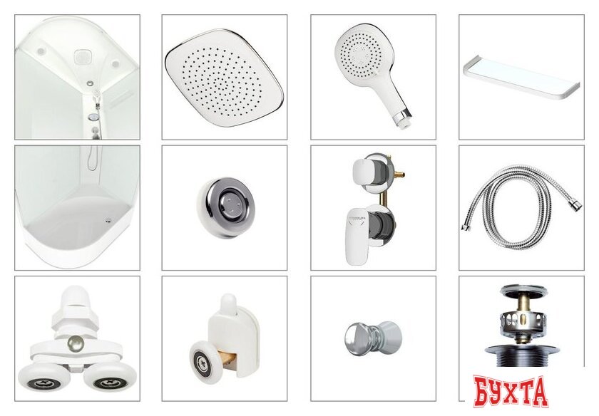 Душевая кабина Domani-Spa Delight Slim 128 High L DS01DS128LHWM00 4