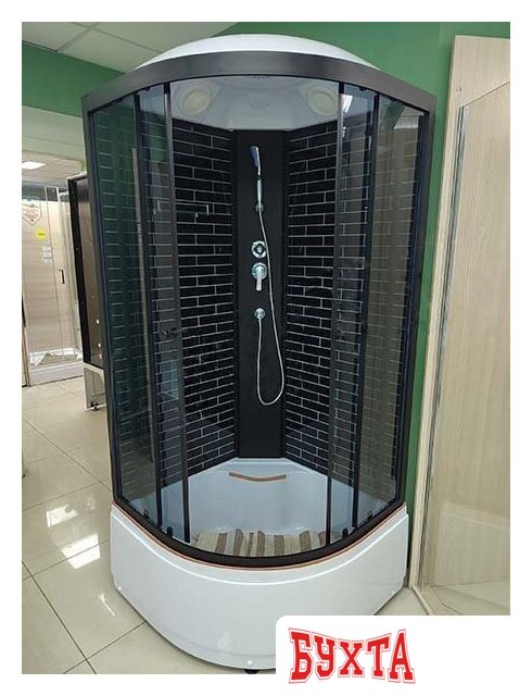 Душевая кабина Oda 5001BT (черный/тонированное стекло) 4