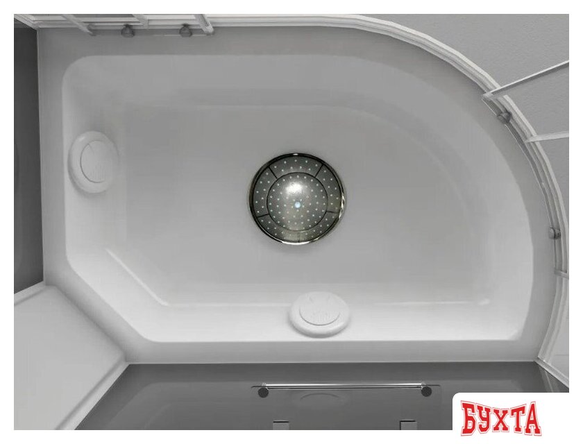 Душевая кабина Oda 8037BTL (черный/тонированное стекло) 3