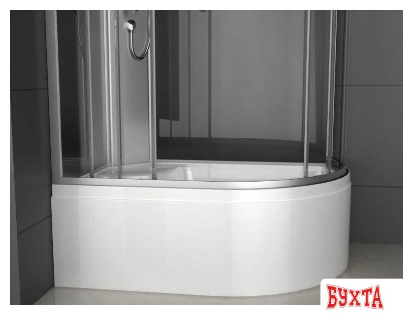 Душевая кабина Oda 8037BTL (черный/тонированное стекло) 5