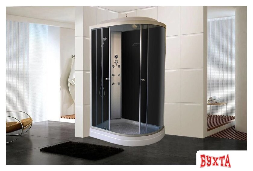 Душевая кабина Oda 8037NTL (хром/тонированное стекло) 2