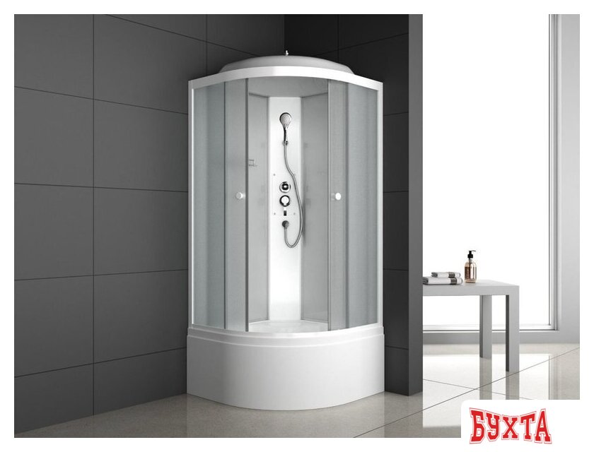 Душевая кабина Oda 8500BM (белый/матовое стекло) 2