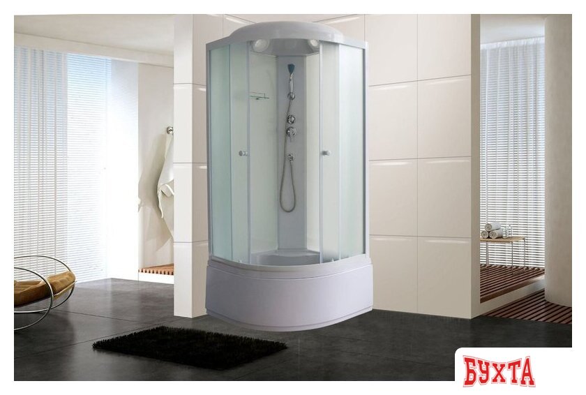 Душевая кабина Oda 8500BM (белый/матовое стекло) 3