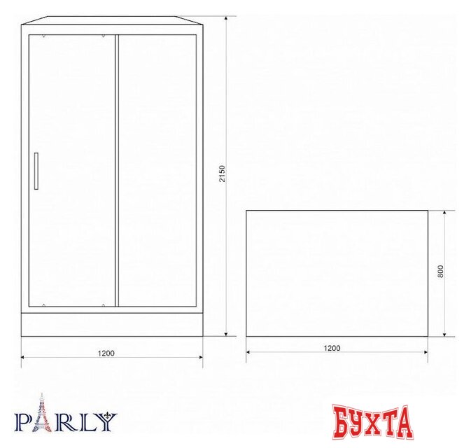 Душевая кабина Parly BETT B120 5