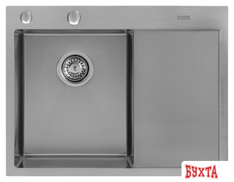 Кухонная мойка ARFEKA ECO AR 650*500 L SATIN 2