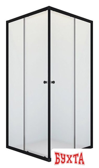 Душевой уголок Domani-Spa Shape 2 99 DS04Sp99(2)L0M00.Gt-Black (графит/сатин-матированное стекло) 1