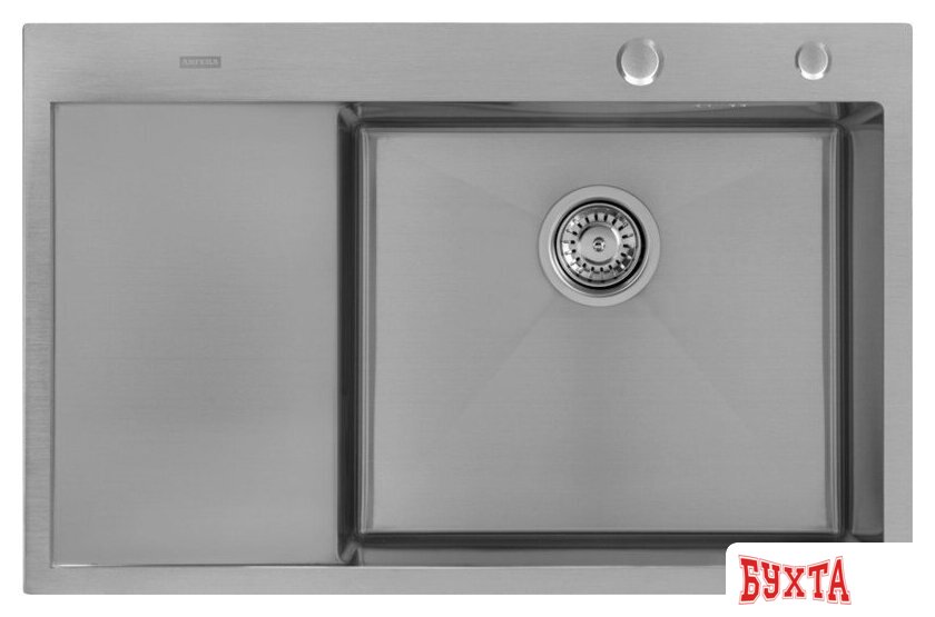 Кухонная мойка ARFEKA ECO AR 780*500 R SATIN 2