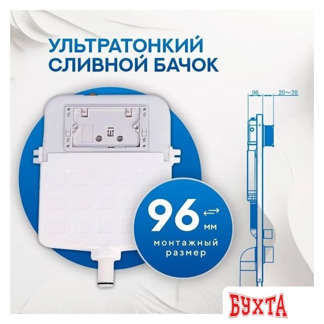 Инсталляция для унитаза Amore di Mare QuickFit 50114 (без кнопки) 4