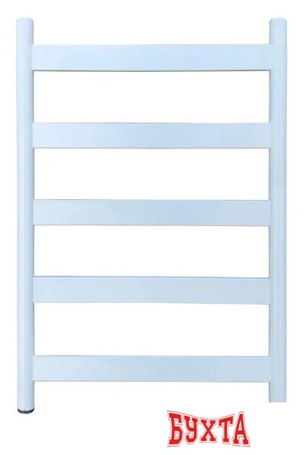 Полотенцесушитель Ростела Престиж нижнее подключение 1" 5 перекладин 50x80 см (белый) 2