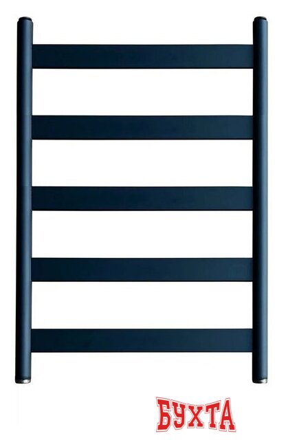 Полотенцесушитель Ростела Престиж нижнее подключение 1" 5 перекладин 50x80 см (черный) 2