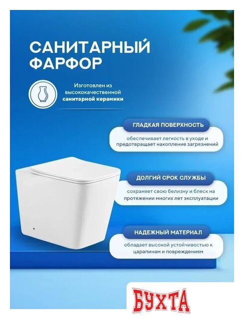 Унитаз приставной Amore di Mare Brenta PR700 4