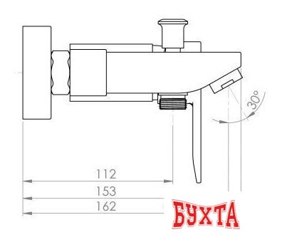 Смеситель Inan Kehribar M2301K 4