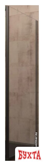 Душевая стенка Veconi 100x185 KP03B-100-01-C5 (стекло прозрачное/черный)