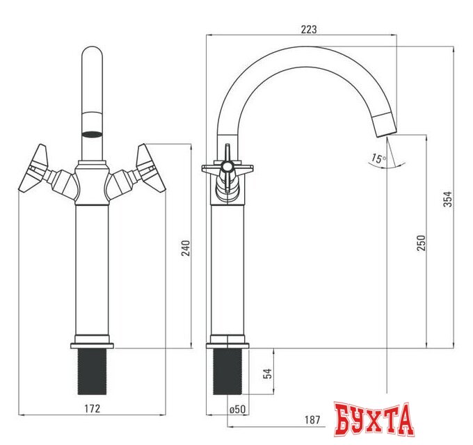 Смеситель Deante Temisto BQT M25D 5